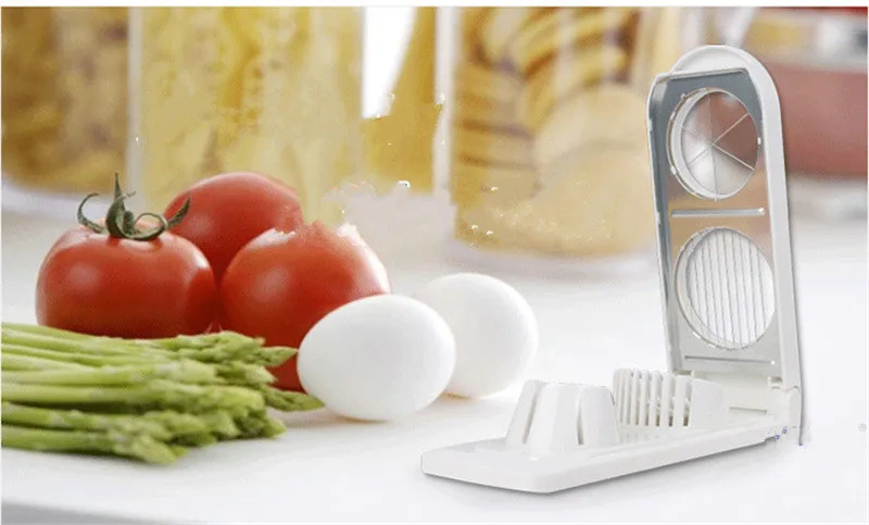 Креативное устройство для резки яиц из нержавеющей стали фруктовый Строгальщик для овощей Кухонные принадлежности для резки