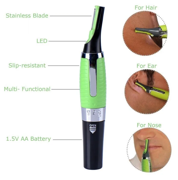 Men Electric Micro Trimmer Remover Touch Max Personal Hair Ear Nose Neck Eyebrow Trimmer Shaver for XMAS Gift Dropshipping Men Electric Micro Trimmer Remover Touch Max Personal Hair Ear Nose Neck Eyebrow Trimmer Shaver for XMAS Gift Dropshipping