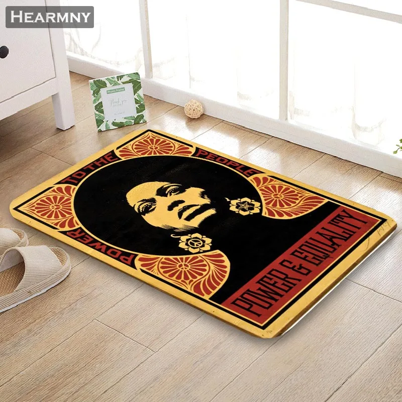 Индивидуальный ковер Shepard Fairey напольный/Банный/кухонный/пляжный фланелевый
