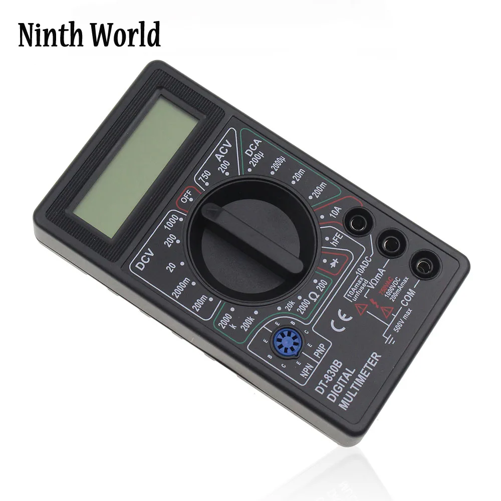

LCD Digital Multimeter AC/DC 750/1000V Voltmeter Ammeter Ohm Tester Meter Digital Multimeter Handheld Tester Meter DT-B30B