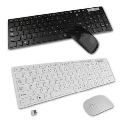 1 компл. 2,4 г bianco pc беспроводной клавиатура + мышь клавиатура с пленкой комплект для настольных ПК ноутбук Бесплатная доставка Фирменная