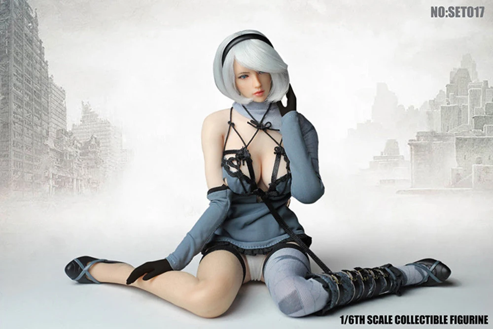 Игровая фигурка 2B 1/6 nier automata фигурка голова лепить комплект одежды w оружие nier 2 девушка фигурка желаний МАСКА ИГРУШКА Коллекционная без тела