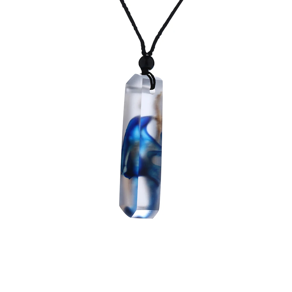 New Wooden Jewelry Women Men Necklace Resin Wood Pendant Colored Rope Chain Gift New Wooden Jewelry Women Men Necklace Resin Wood Pendant Colored Rope Chain Gift