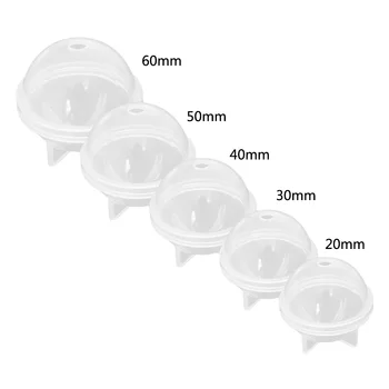 

20mm-60mm Stereo Spherical Silicone Mold Jewelry Making DIY Balls Resin Decoration Crafts Cake Decorating Tools