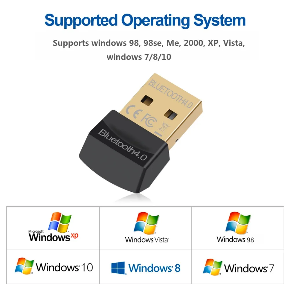 

20PCS Adapter bluetooth audio for Computer PC Wireless Mini USB Bluetooth Dongle 4.0 usb bluetooth adapter for car stereo