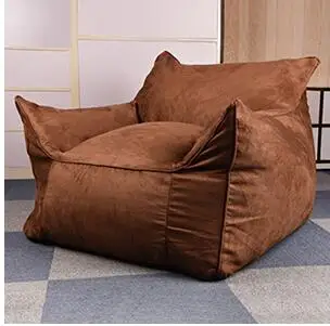 Взрослые фасоли сумки ленивый мешок диван с полиэстером внутри наполнения(кресло мешок - Цвет: Brown
