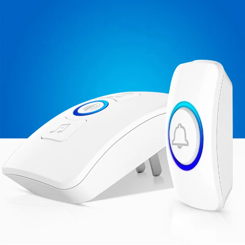 Home 150M Battery plug wireless doorbells 32 Ringtones to choose from smart button doorbell launcher and door bell receiver