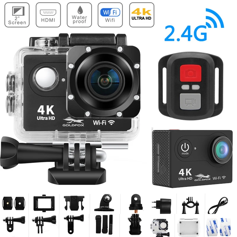 Special Chance of  WiFi 2.0" 170D 4K Action Camera Ultra HD 4K/25fps H9/H9R Remote Camera Go Waterproof Cam Pro Helmet