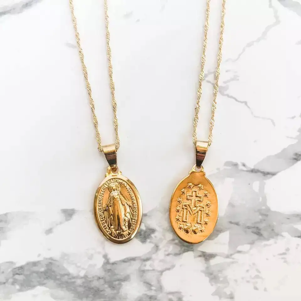 

2019 Listings Paired With The Virgin Mary Pendant Necklace Manufacturers Make Gold Color Necklaces Can Be Wholesale