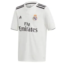 ADIDAS CAMISETA REAL MADRID 2018 2019 niño – camiseta fútbol poliester blanco – camisetas de futbol, real madrid camiseta