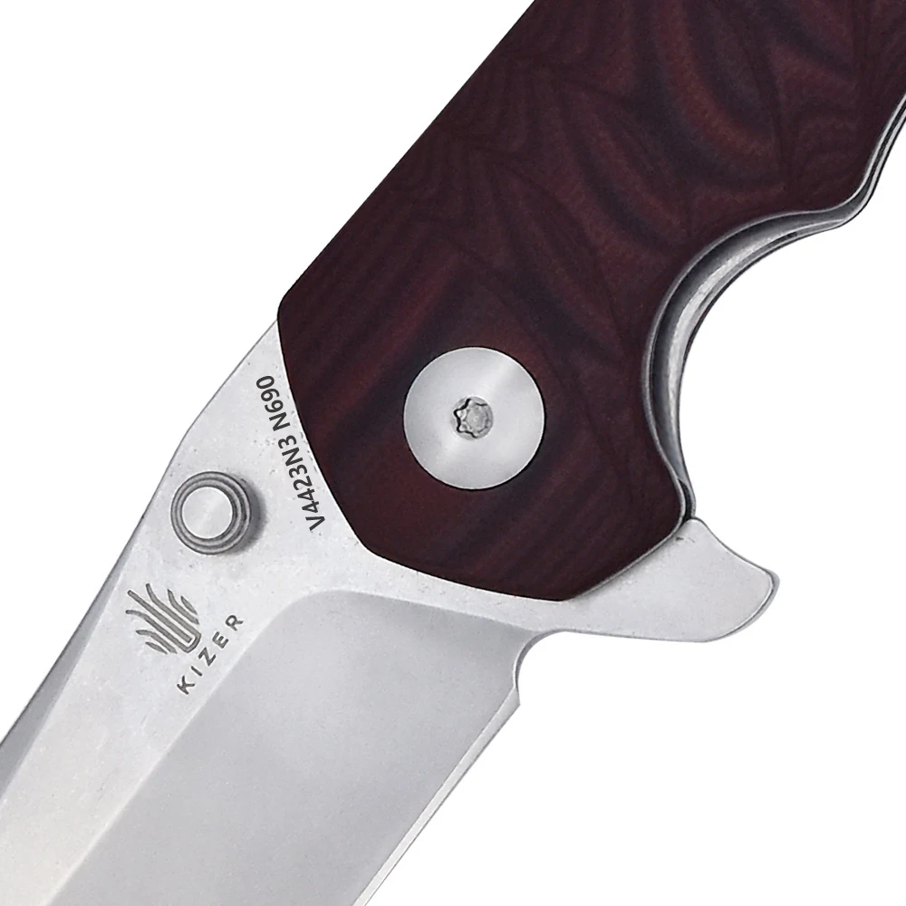 Нож Kizer для выживания, складной карманный нож V4423N3 N690, стальное лезвие, нож для повседневного использования, инструменты для активного отдыха