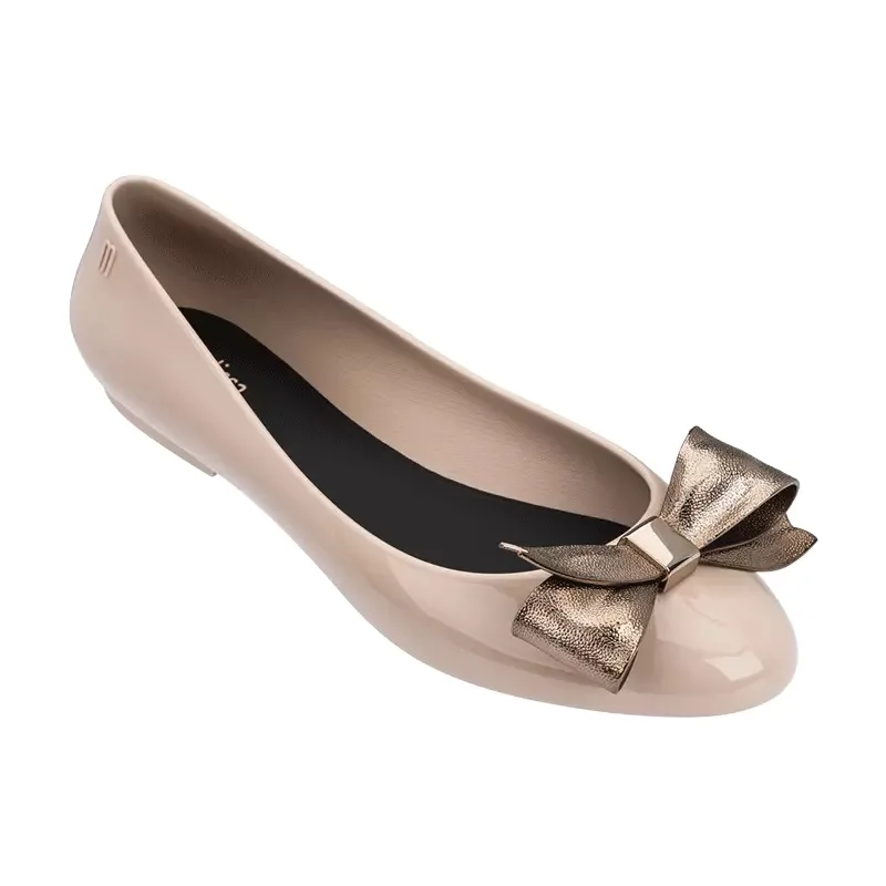 Melissa/оригинальная обувь; коллекция года; женская обувь; модные водонепроницаемые прозрачные туфли на плоской подошве; нескользящая Повседневная прозрачная обувь с пряжкой - Цвет: Хаки