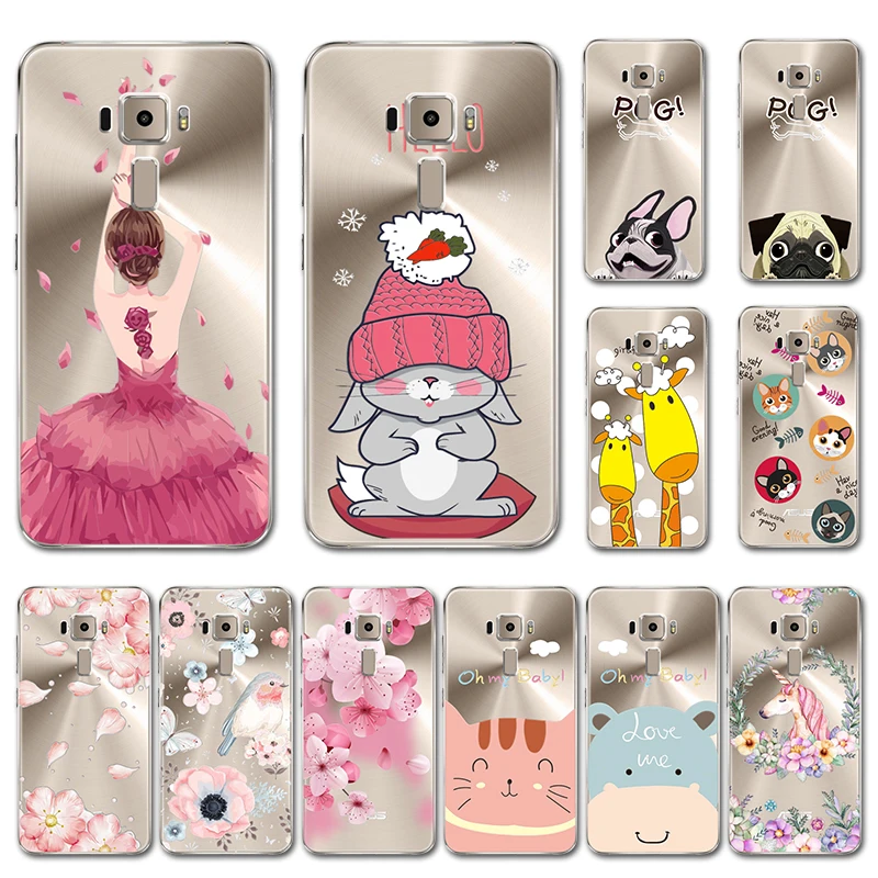 

YOUVEI 3D Silicone Case For Asus Zenfone 3 Max ZC520TL ZC553KL Lace Flower Phone Case Cover For Zenfone 3 Laser ZC551KL ZE552KL
