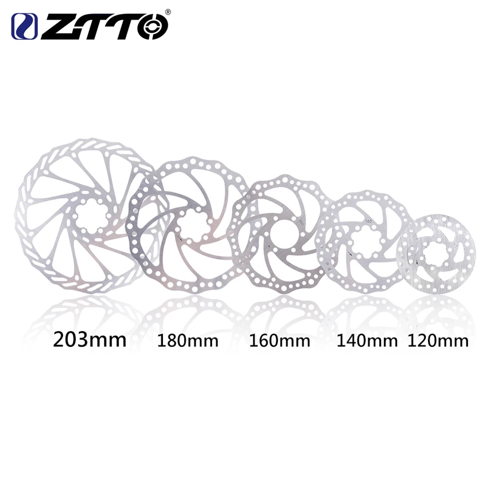 

ZTTO 203mm/180mm/160mm/140mm/120mm 6 Inches Stainless Steel Rotor Disc For Mountain Road Cruiser Bike Bicycle with T25 Bolts