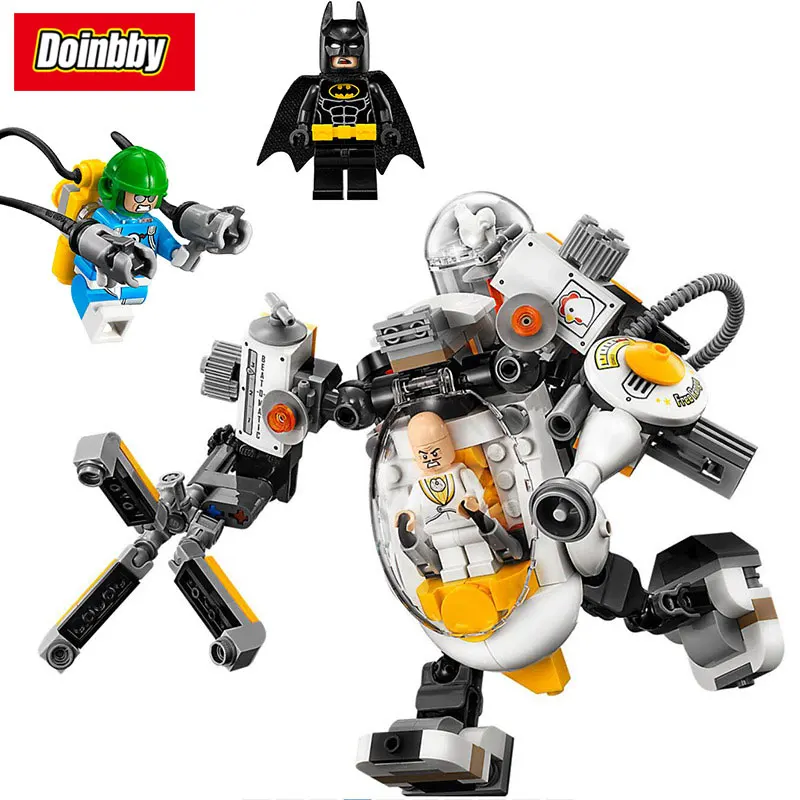 

Batman Movie Egghead Mech Food Fight Marvel Building Blocks Bricks Toys Compatible with Legoings Batman 70920