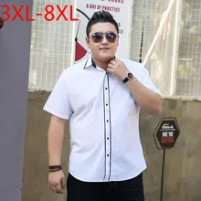 10XL 9XL 8XL 7X 6XL 5XL Мужская рубашка оксфорд рубашка Мужская Блузка Camisa Masculina рубашка с коротким рукавом брендовая одежда повседневные рубашки