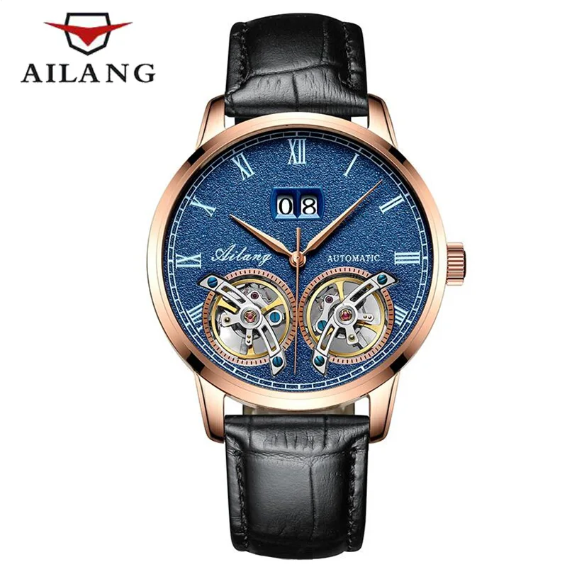 الأعمال الرجال مزدوجة توربيون الميكانيكية تقويم للماء ووتش الساعات الفاخرة الرجال التلقائي الذاتي الرياح اليد الأعمال الرجال مزدوجة توربيون الميكانيكية تقويم للماء ووتش الساعات الفاخرة الرجال التلقائي الذاتي الرياح اليد