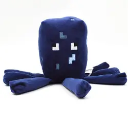 Высокое качество Minecraft Плюшевые Игрушки Чучела MC синий Осьминог Плюшевые Игрушки для Детей Плюшевые Игрушки Куклы