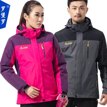 

2017 New Spring Autumn Mens Softshell Hiking Jackets Womens Outdoor Camping Trekking Climbing Coat For Waterproof Windproof