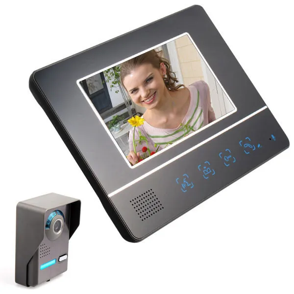 

7 Inch TFT LCD Touch Screen Color Video Door Phone Cmos Night Version Camera Intercom systems