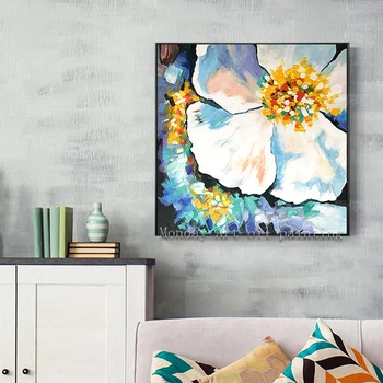 

Dropshipping hand painted modern Flower Oil Paintings on Canvas Modern Art flower tree paintings Wall Pictures For Living Rooms