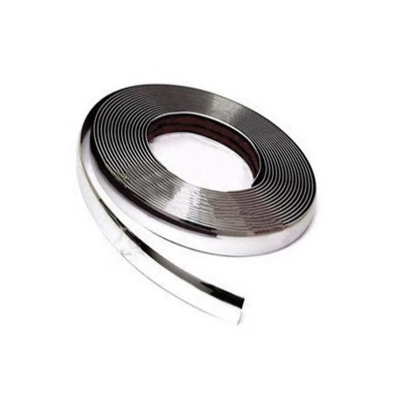 

12mX10mm Car Door Edge Scratch Protector Chrome Moulding Trim Strip Adhesive Car Door Edge Moulding Trim Guard Strip Protector