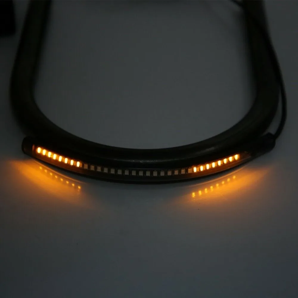 

22 mm Tube Universal Seat Frame Hoop Cafe Racer Brat Style Loop with LED Brake Turn Signal Light for Honda CB Yamaha