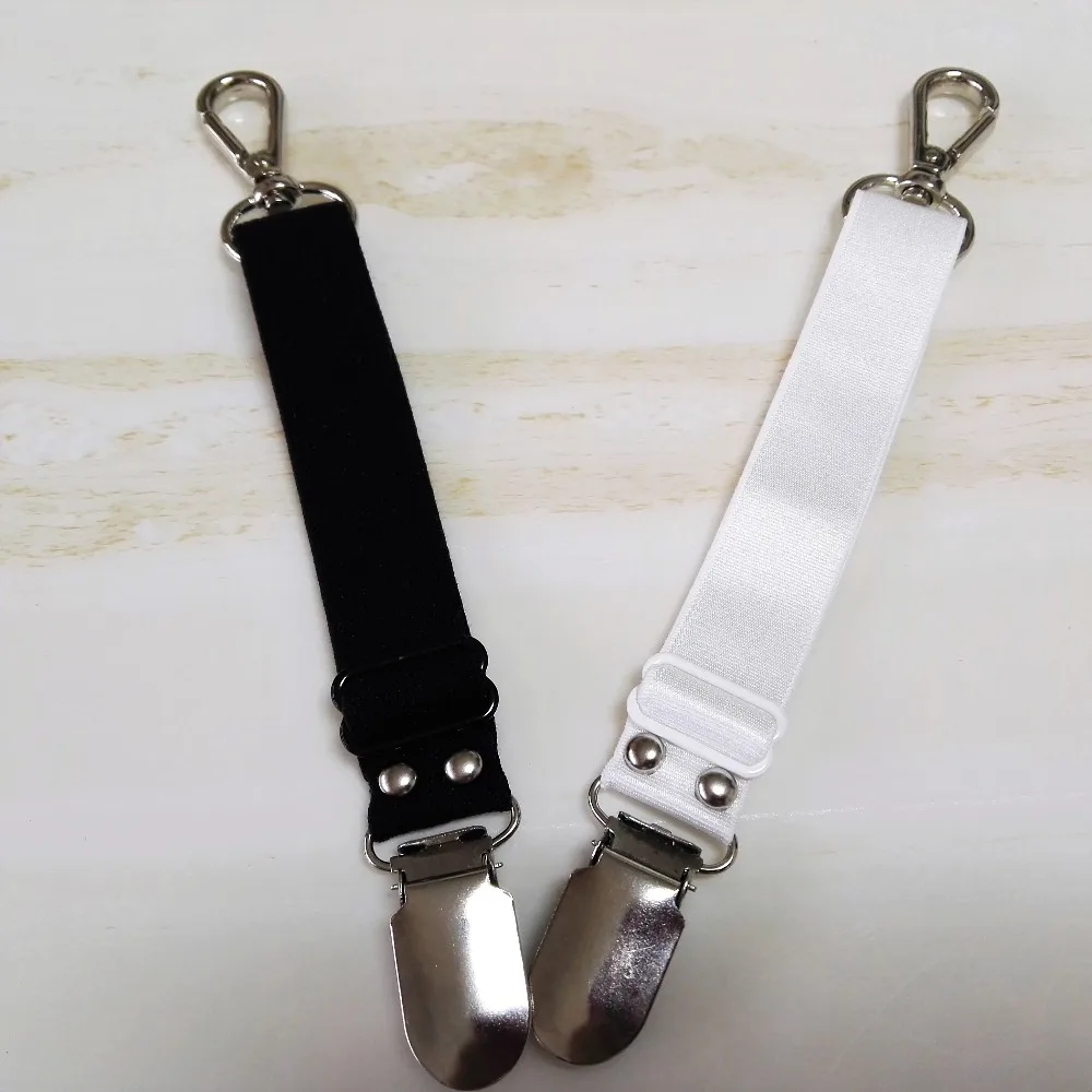 

(1 Lot=10Pair) Women Men Harajuku Punk garters belt Handmade Rock Metal Clip Hook buckle Elastic spandex Belt Stocking suspender