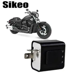 Sikeo мотоцикл указатель поворота мотоцикл мисветодио дный Галка светодиодный мигалка Turne fix мигалка Индикатор 12 В в 2 Pin Регулируемая частота
