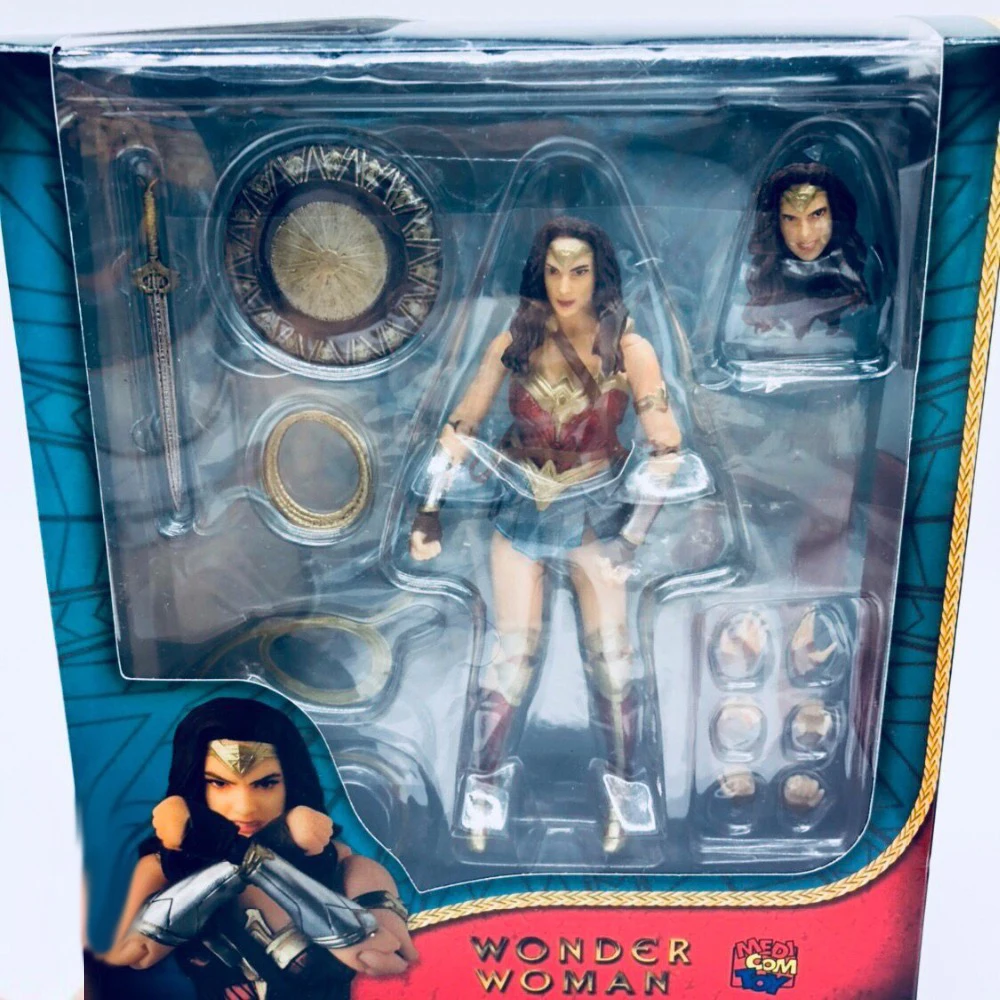 DC Justice League Super Hero MAFEX MAF Batman 056 Flash 058 Wonder Woman 048 Superman 057 Spiderman 047 Action Figure Toy Doll (34)