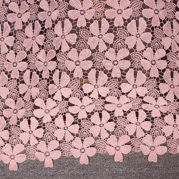 

LASUI High quality pink ,blue ,white ,Hollow Small plum embroidery Water Soluble Lace Fabric DIY handmade fabrics S0051