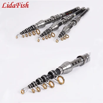 

2018 New Design Rock Fishing Rod Stream Hand toughness Carbon Fiber Spinning Telescopic Fishing Rods