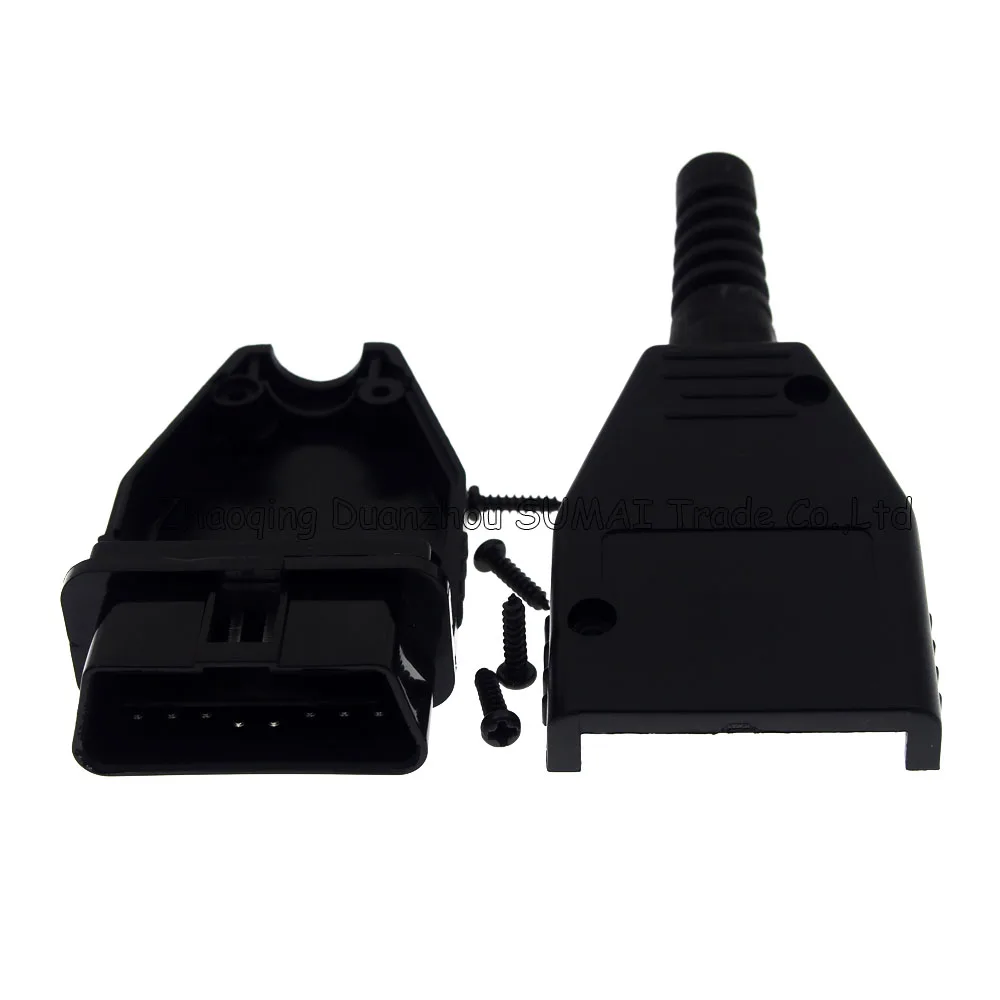 16 Pin OBD2 12V штекер разъема (включая винт и корпус т. Д.) для ECU тест длинный тип P OBD