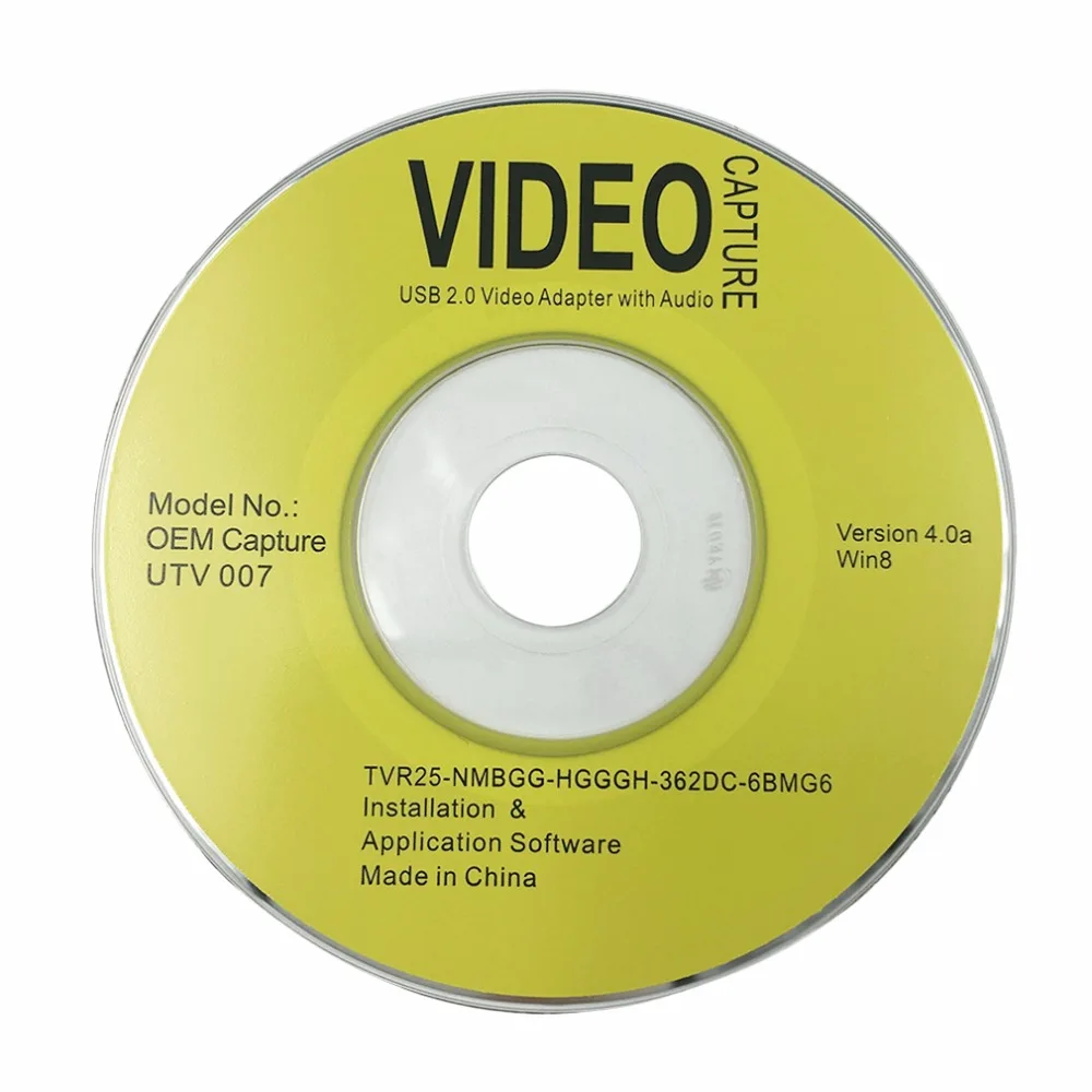 Адаптер USB 2 0 для захвата видео и аудио Win XP 7 NTSC PAL конвертирует аналоговый в