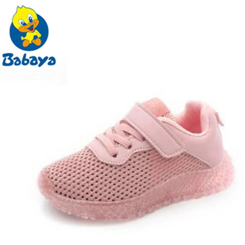 

Kid sneakers 2019 Spring Baby Boy Mesh Shoe Children Fashion Casual Trainer Girl Toddler Brand Sport Sneaker White size26-37