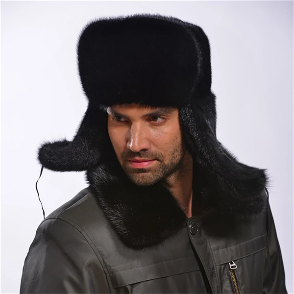 Ferrand Men's Real Genuine Mink Fur 
