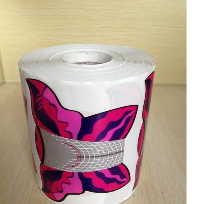 

2015 newest -500pcsPopular Purple Butterfly Paper Nail Extension Tool Nail Art Form for Nails, Free shipping,WT014F-500