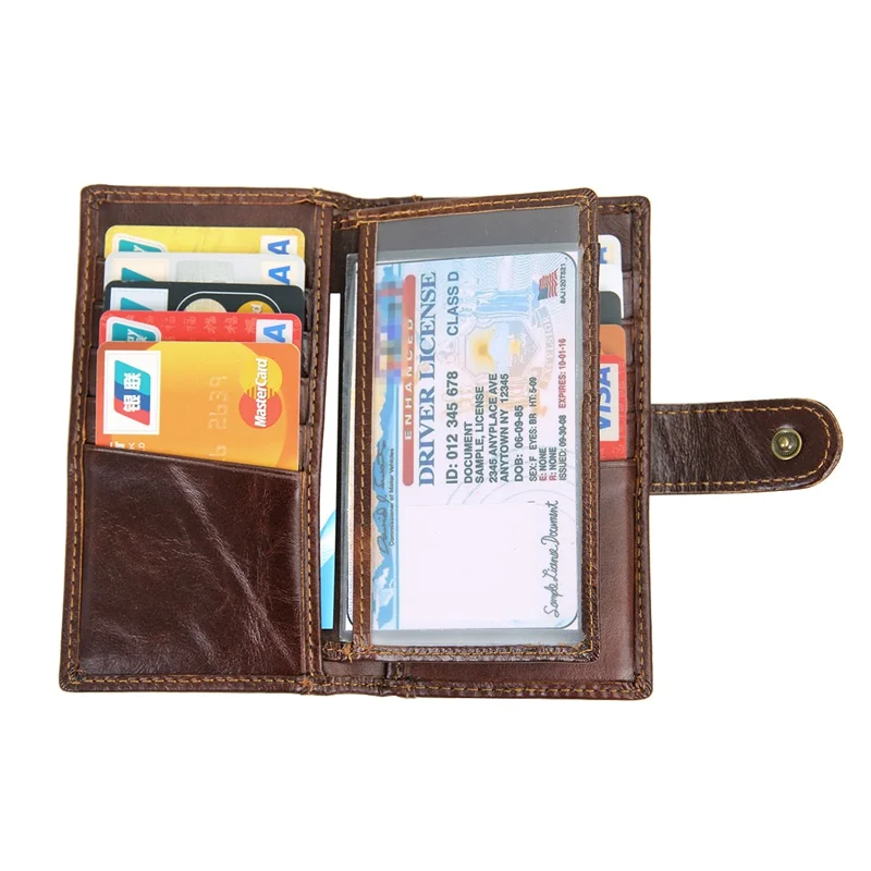 JMD гарантия натуральная коровья кожа RFID Блокировка кожаный бумажник мужские короткие долларов кошельки Держатель для карт R-8120Q