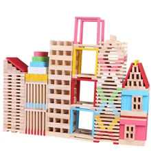 150 шт. детские игрушки 3D деревянные пазлы DIY Вилла поезд Обучающие Настольные игры Хэллоуин Brinquedos подарок на день рождения для детей игрушки