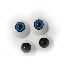 2 Pairs Doll Eyes Half Round Blue or Brown Can Choose Suit 22-23 Inch Reborn Baby Dolls Acrylic Bright Dolls Eyes Accessories