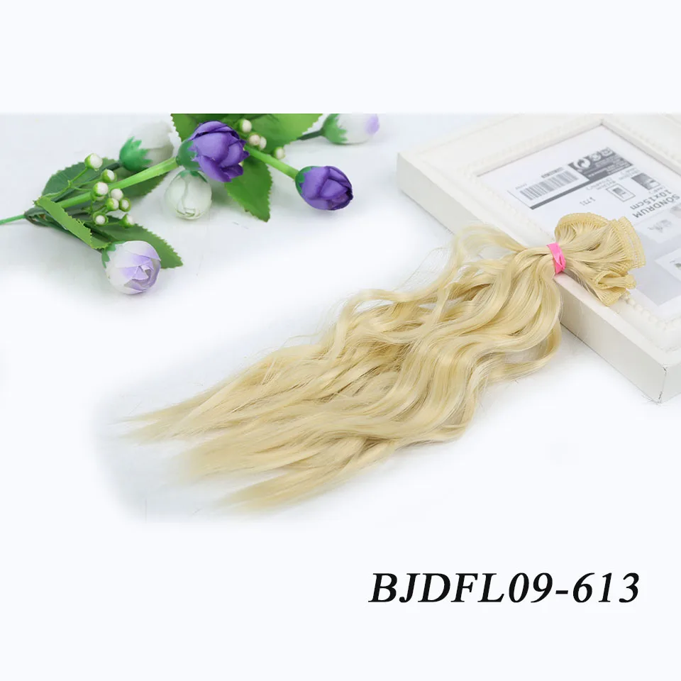 Cataleya очень красивая кукла bjd кудрявые волосы DIY высокая температура Шелковый парик 25*100 см волосы 15 вариантов цвета