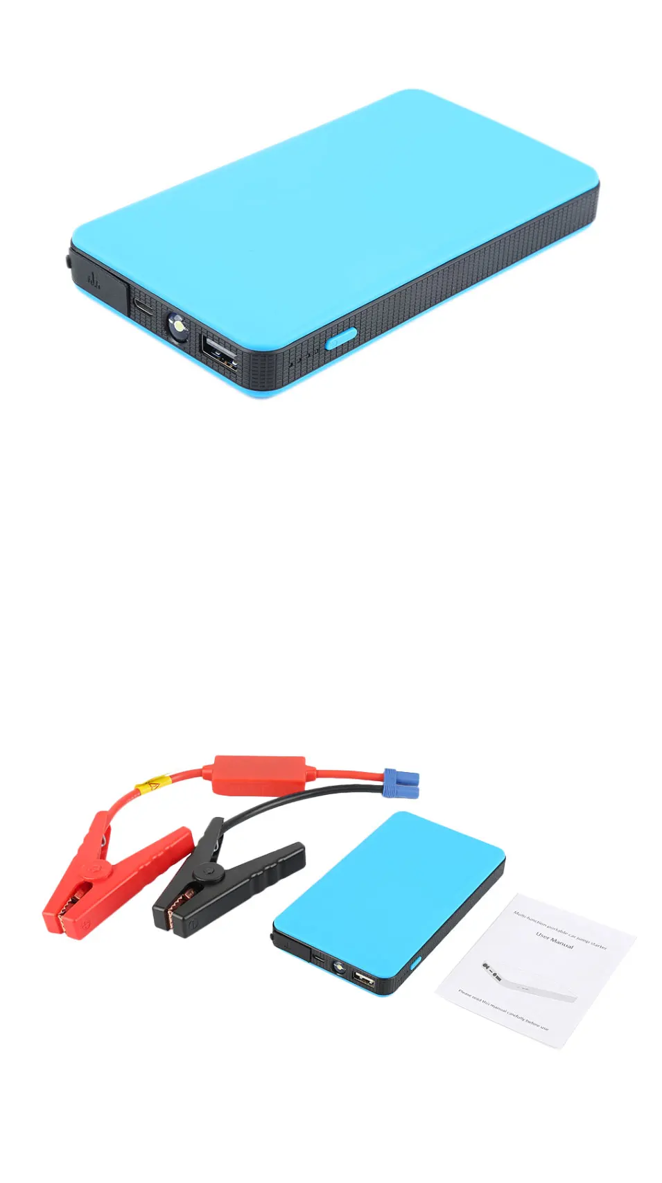 12V 8000mAh Multi-Function Car Jump Starer Power Bank Emergency Charger Booster Battery