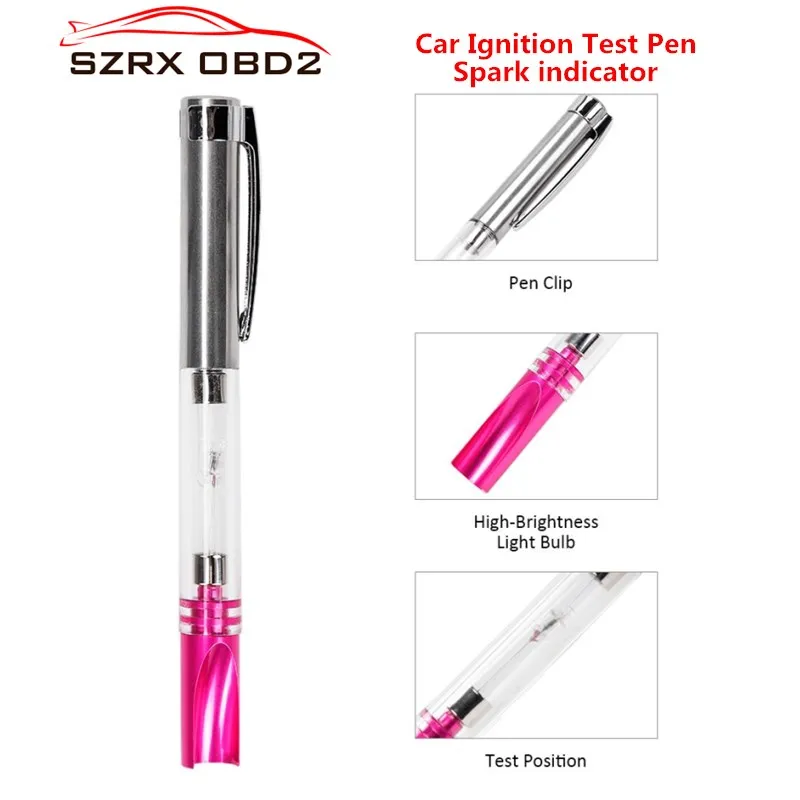 

Car Ignition Test Pen Indicator Spark Plugs Wire Coil Diagnostic Tool Portable Tester Automotive