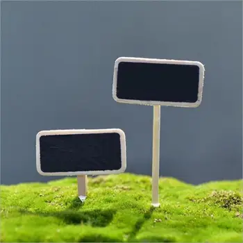 

50pcs Mini Wooden Blackboard Clamps Note Folder Photo Clip Mark DIY Decor