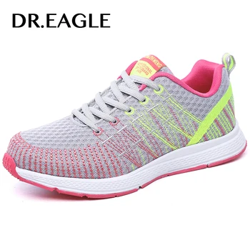 

DR.EAGLE Womens Outdoor Sport sneakers women Athletics sports Female Jogging Textile running shoes for women krasovki sneaker