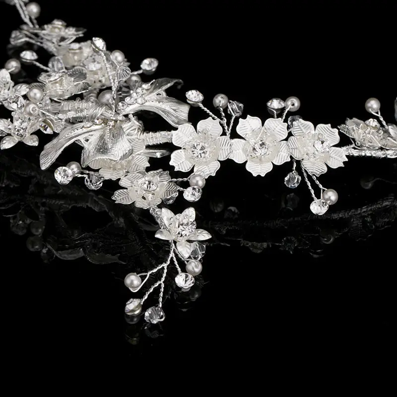 Hairpin  Flower Rhinestone  Zinc alloy (1)