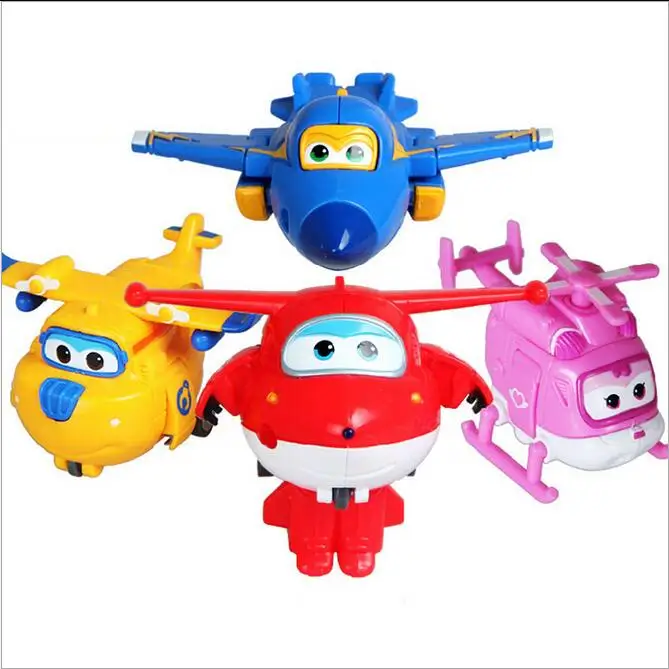 So Cool 8 styles Super Wings font b toys b font Mini Planes Model Transformation Airplane