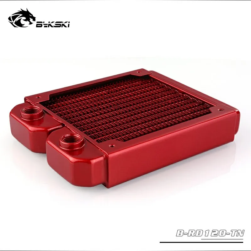 

Bykski 28mm Thick 120mm Length Copper Single Row Radiator Computer Water Discharge Liquid Heat Sink for 12cm Fans B-RD120-TN