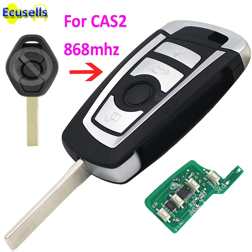 

new style Modified 868MHZ folding flip remote key fob for BMW 3 5 6 series E93 E60 Z4 X5 X3 CAS2 HU92 UNCUT KEY WITH ID46 CHIP