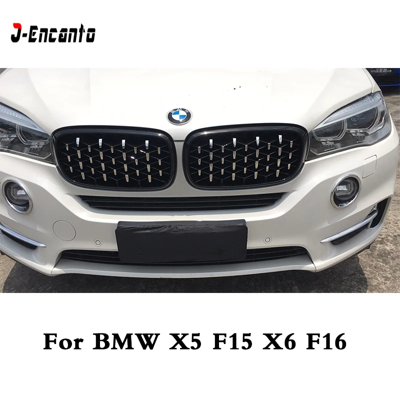 Пара Передняя решетка для почек для BMW X5 F15 X6 F16- Алмазная решетка Метеор стиль передний бампер Стайлинг автомобильной решетки